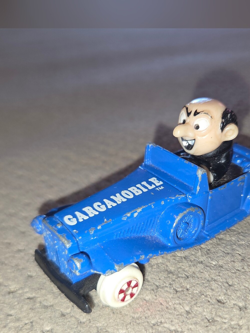Vintage 1982 SMURFS ERTL Gargamobile Die Cast Toy Car #5 Wallace Berrie & Co.